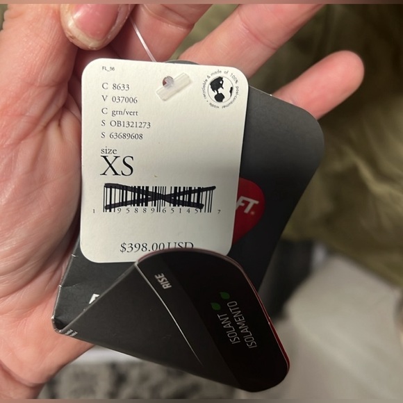 #111. NWT Free People Heading for the Hills Embroidered Puffer Jacket in Olive - Picture 4 of 7